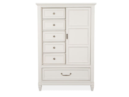 Willowbrook - Door Chest - Egg Shell White With Slight Rub Through