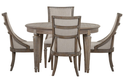 Lancaster - Extendable Round Dining Table Set