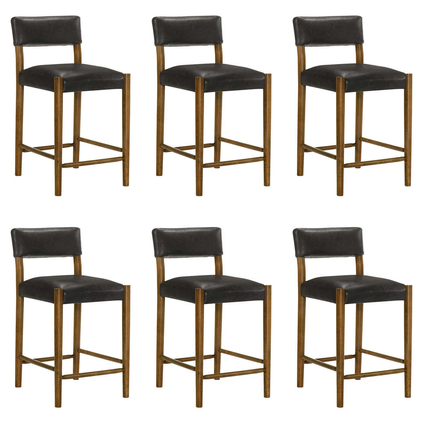 Bennet - Modern Wood Counter Height Kitchen Bar Stool