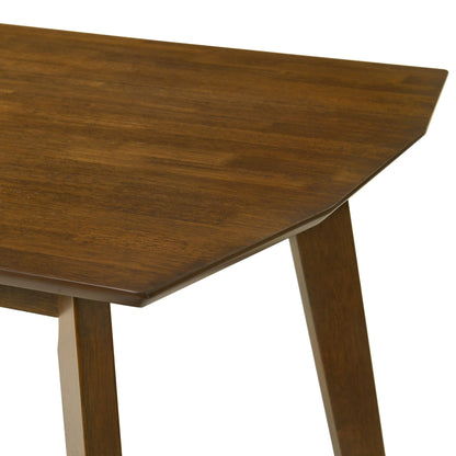 Amaris - Modern Wood 47" Flared Base Dining Table, Seats 4 - Walnut