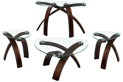 Allure - Pie Shaped Cocktail Table Set