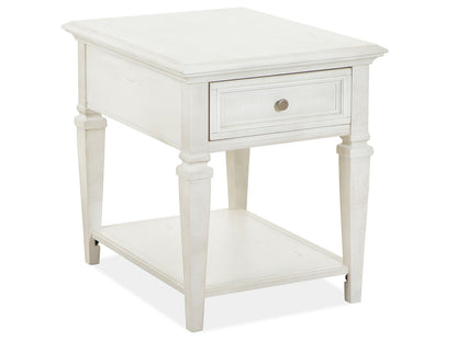 Newport - Rectangular End Table - Alabaster