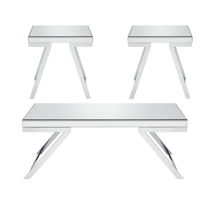 Alfresco - 3 Piece Occasional Table Set - Silver