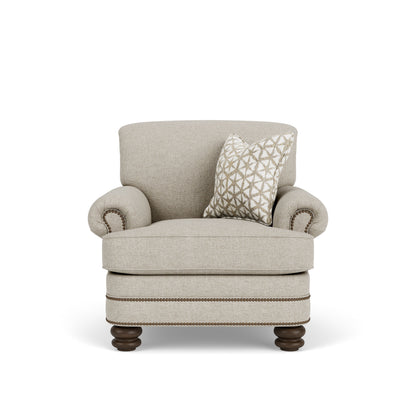 Bay Bridge - Fabric Chair, Nailhead Trim