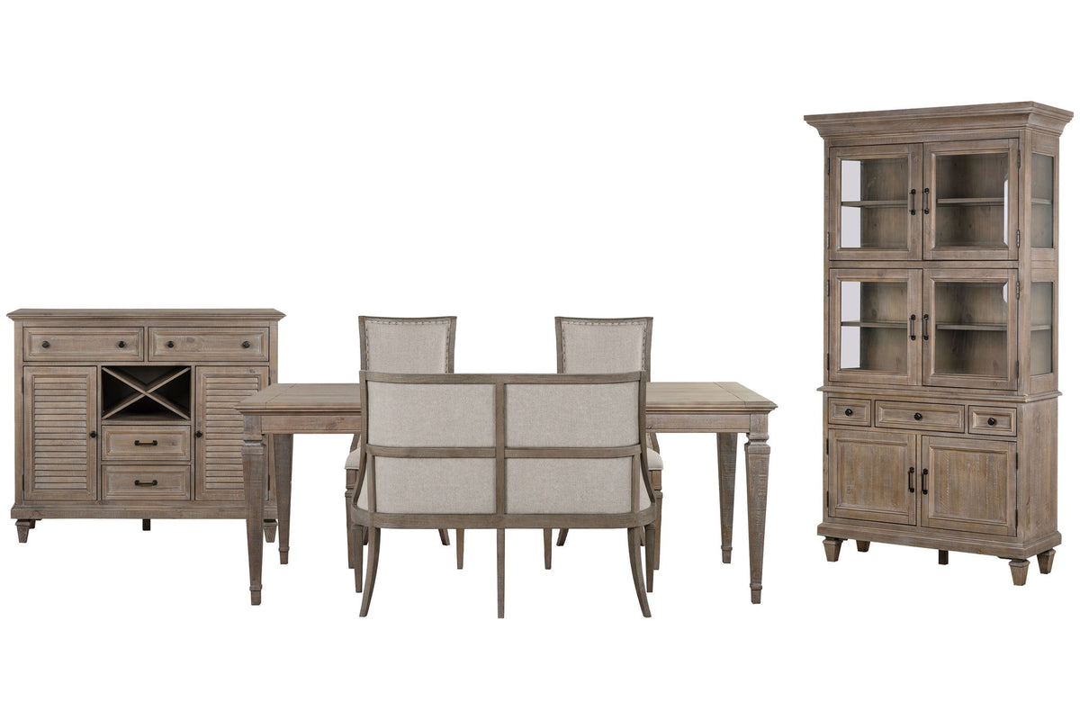 Lancaster - 6 Piece Extendable Rectangular Dining Table Set