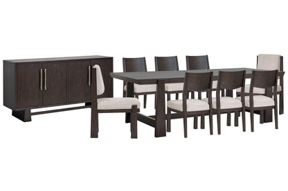 Tauren - Trestle Dining Table Set