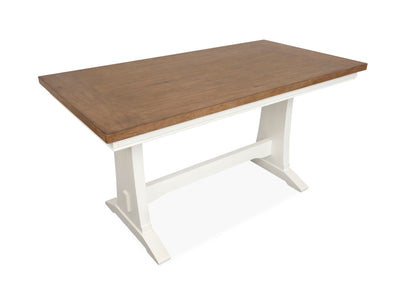 Kingston - Counter Height Table - Whisper White And Cerused Nutmeg
