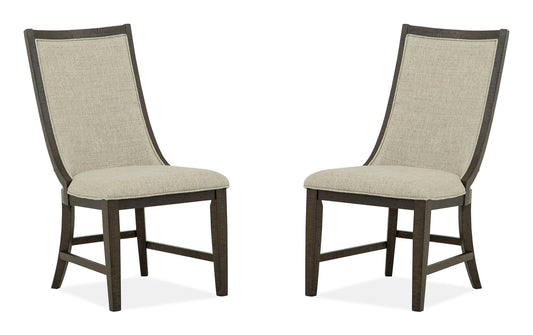 Westley Falls - Upholstered Host Side Chair (Set of 2) - Graphite