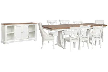 Kingston - Extendable Trestle Dining Table Set