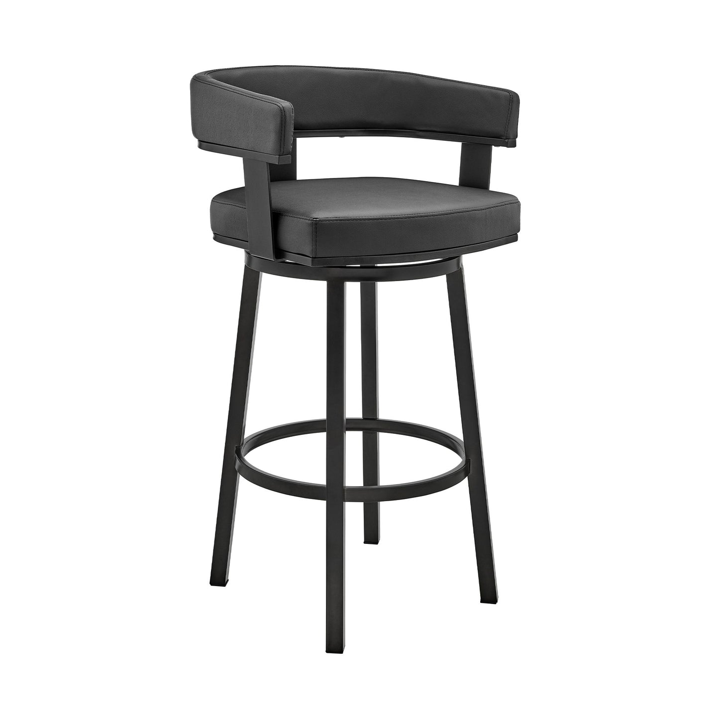 Cohen - Swivel Bar Stool - Black Finish