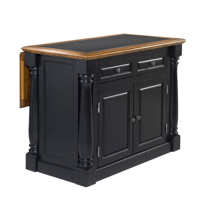 Monarch - Wood Kitchen Island With Granite Top