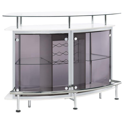 Gideon - Curved Glass Top Home Cabinet