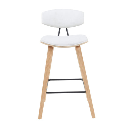 Fox - Swivel Counter Height Stool - Light Brown