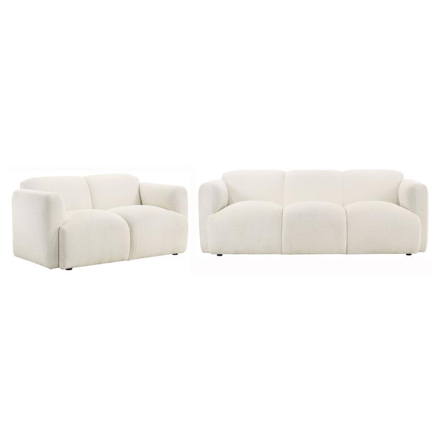 Dorset - Upholstered Round Track Arm Sofa Set