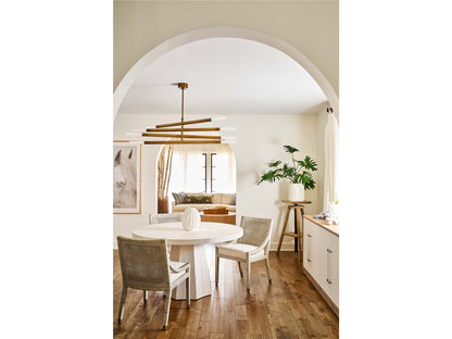 Weekender Coastal Living Home / Mackinaw - Round Dining Table - Pearl Silver