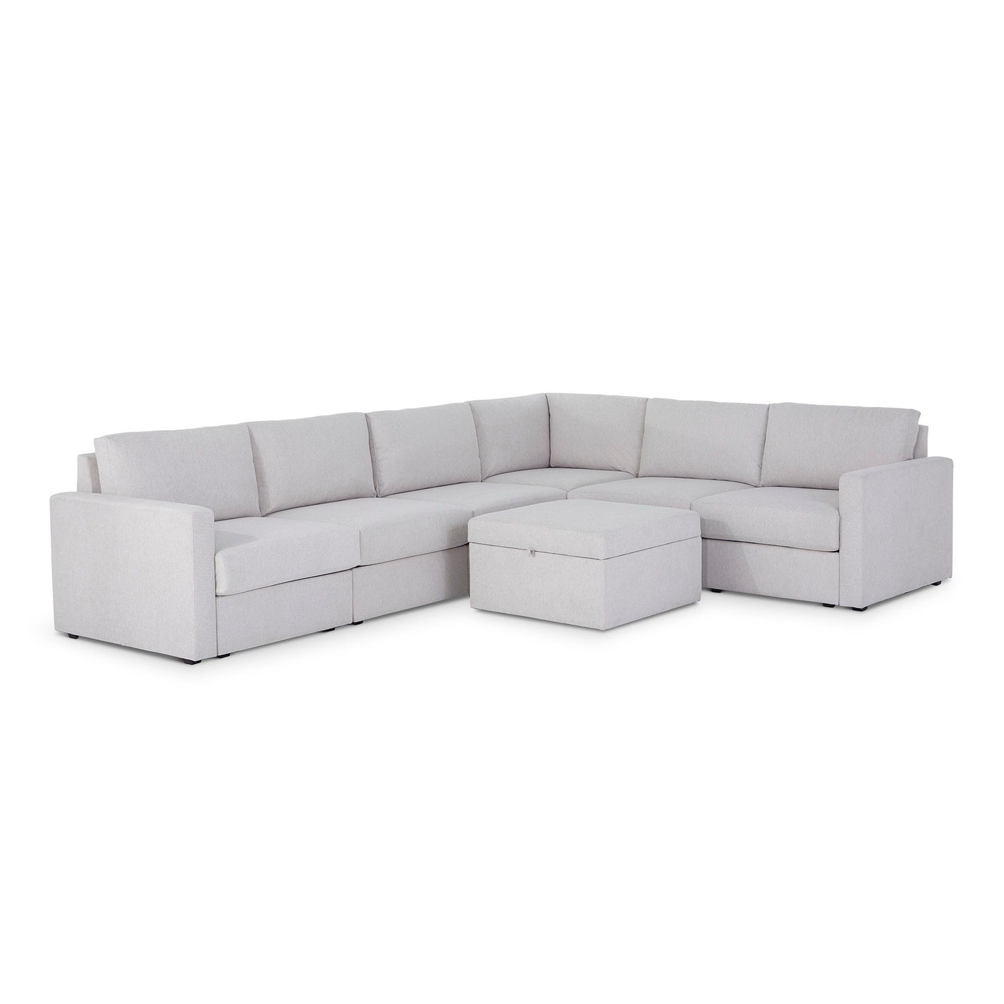 Flex - Sectional with Standard Arm and Storage Ottoman