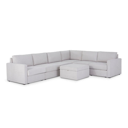 Flex - Sectional with Standard Arm and Storage Ottoman