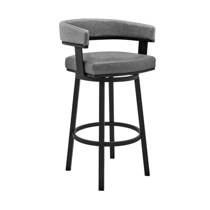 Cohen - Swivel Bar Stool - Black Finish