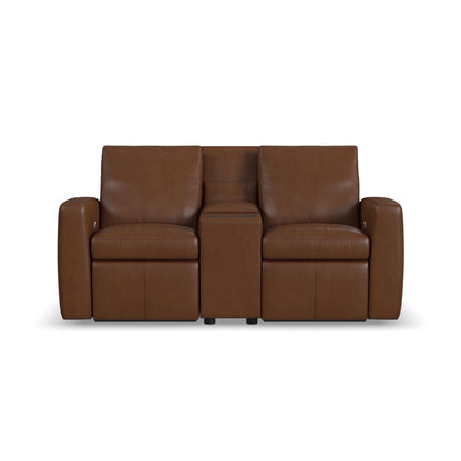 Aria - Power Reclining Loveseat With Console