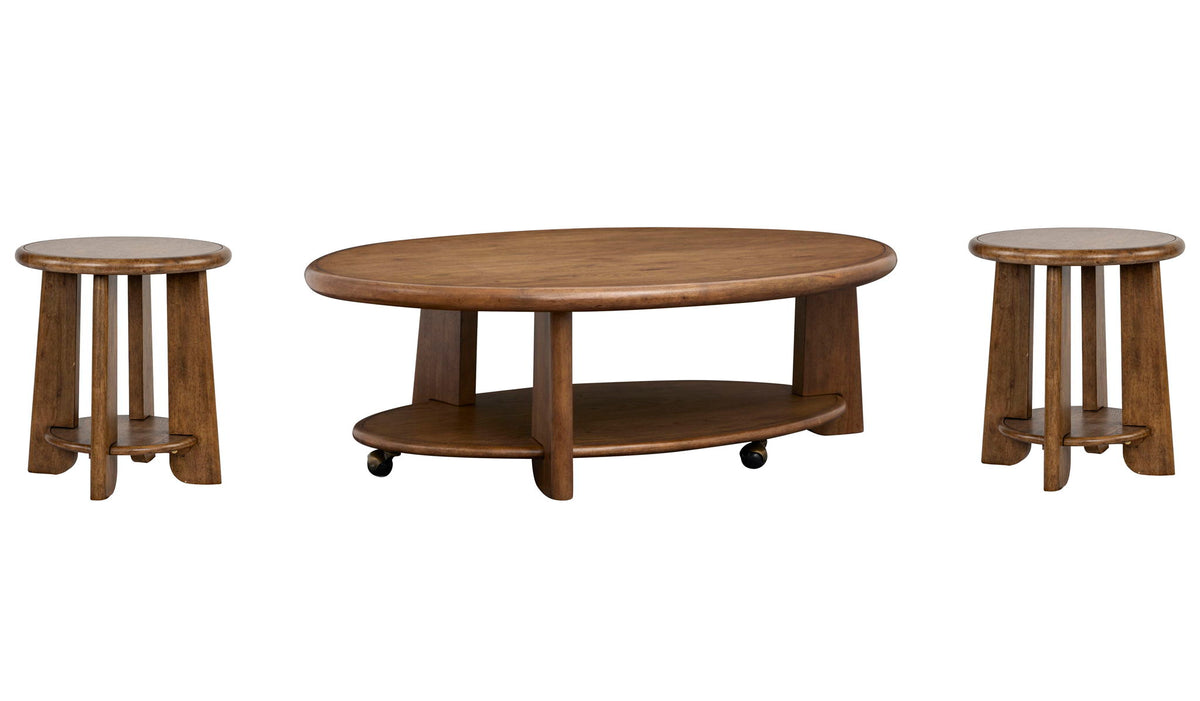 Tanner - Oval Cocktail Table Set