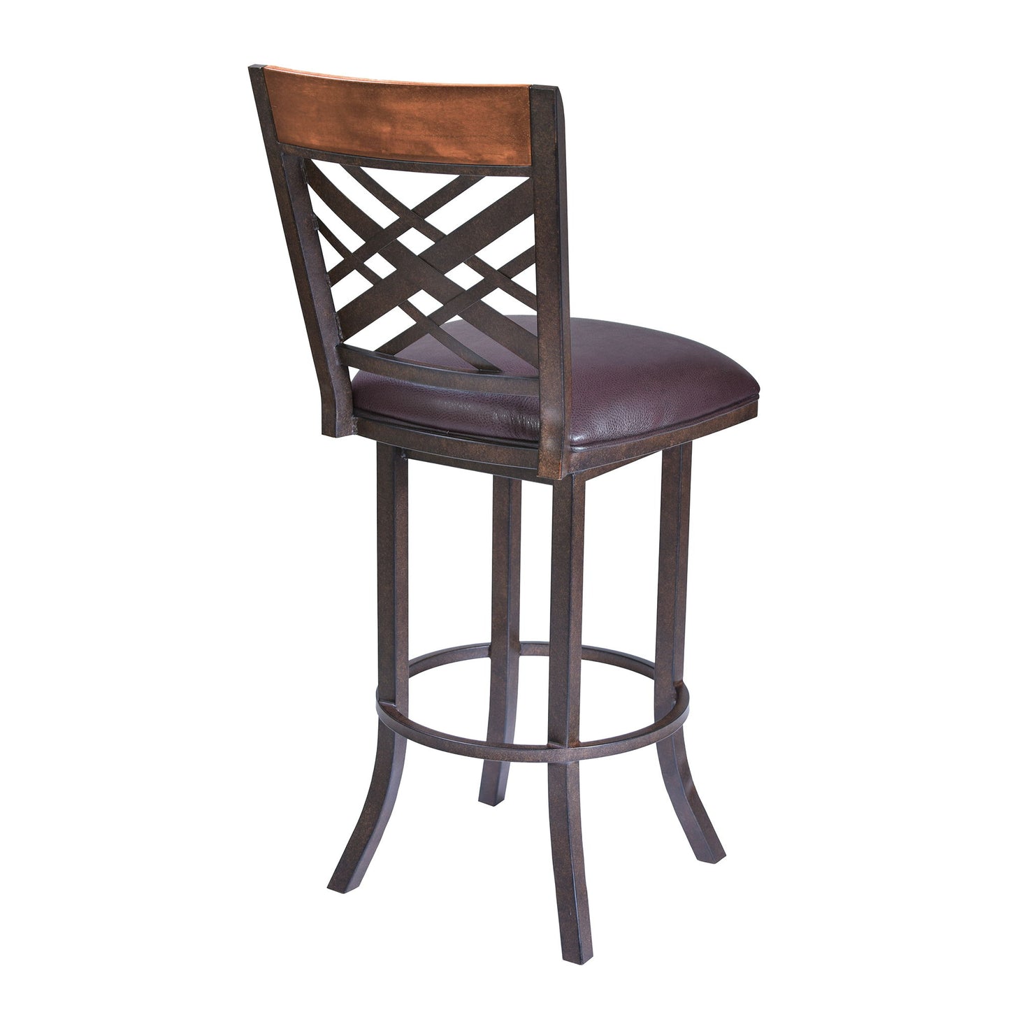 Tahiti - 26" Barstool PU Upholstery - Auburn Bay / Brown
