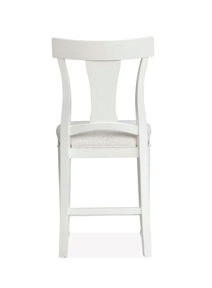 Kingston - Upholstered Counter Chair (Set of 2) - Whisper White And Cerused Nutmeg