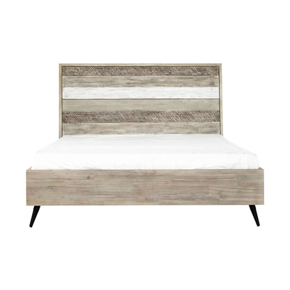 Bridges - King Platform Bed - Two Tone Acacia