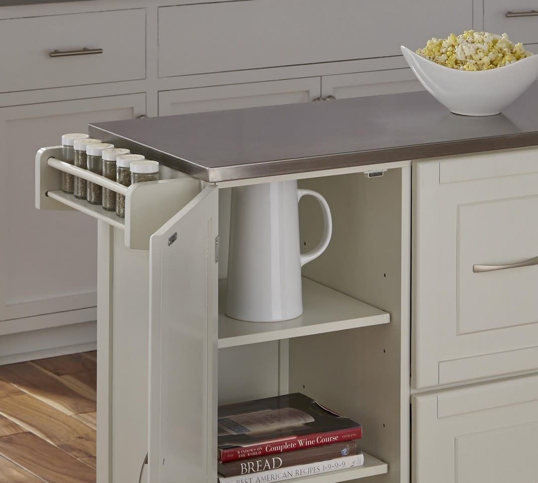 Dolly Madison - Kitchen Cart WIth Steel Top