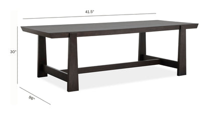 Tauren - Trestle Dining Table - Coffee Bean
