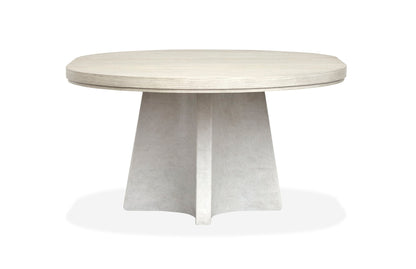 Lorelei - Extendable 54" Round Dining Table - Misty Cloud
