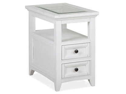 Heron Cove - Chairside End Table - Chalk White
