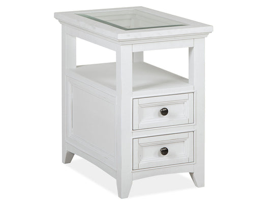 Heron Cove - Chairside End Table - Chalk White