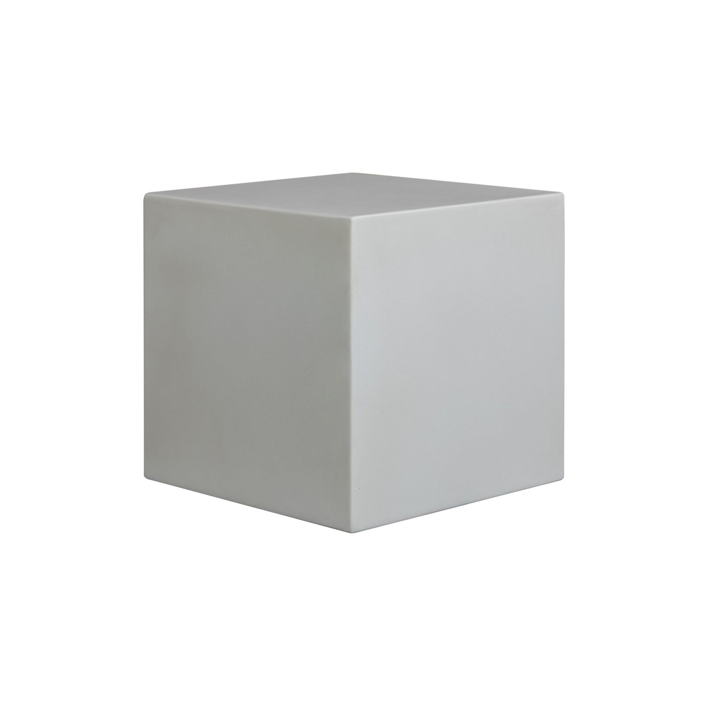 Minerra - Indoor Outdoor Side Table - White Concrete Finish