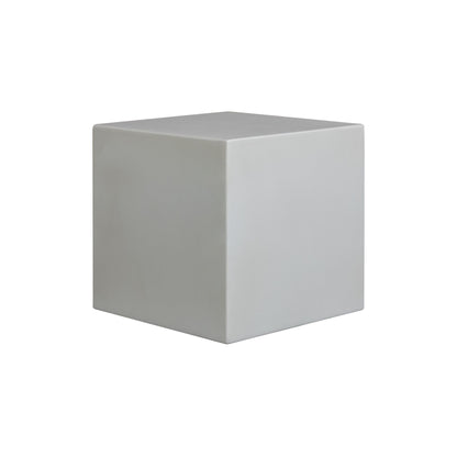Minerra - Indoor Outdoor Side Table - White Concrete Finish