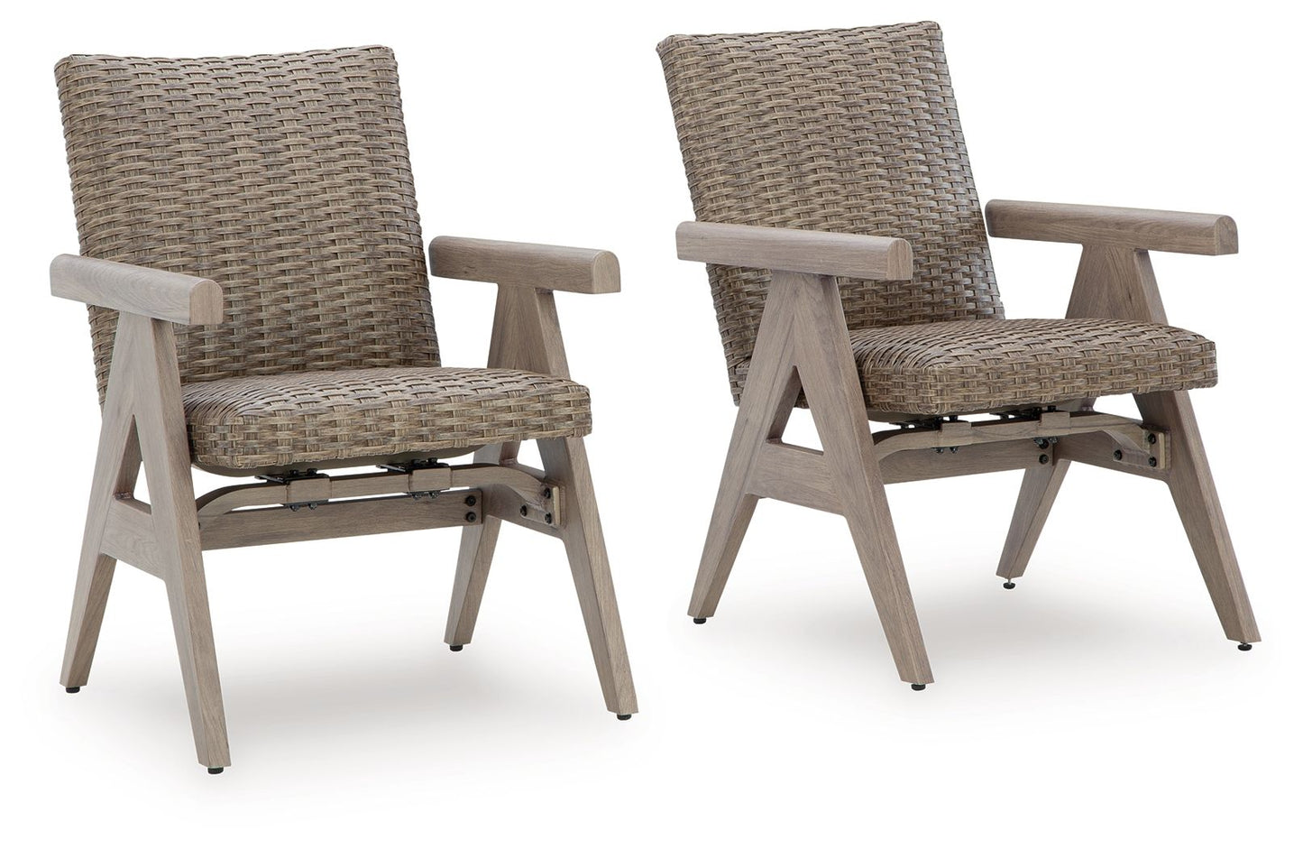 Cliff Trails - Rocking Arm Chair (Set of 2) - Beige