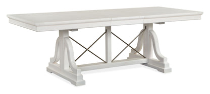 Heron Cove - Trestle Dining Table - Chalk White