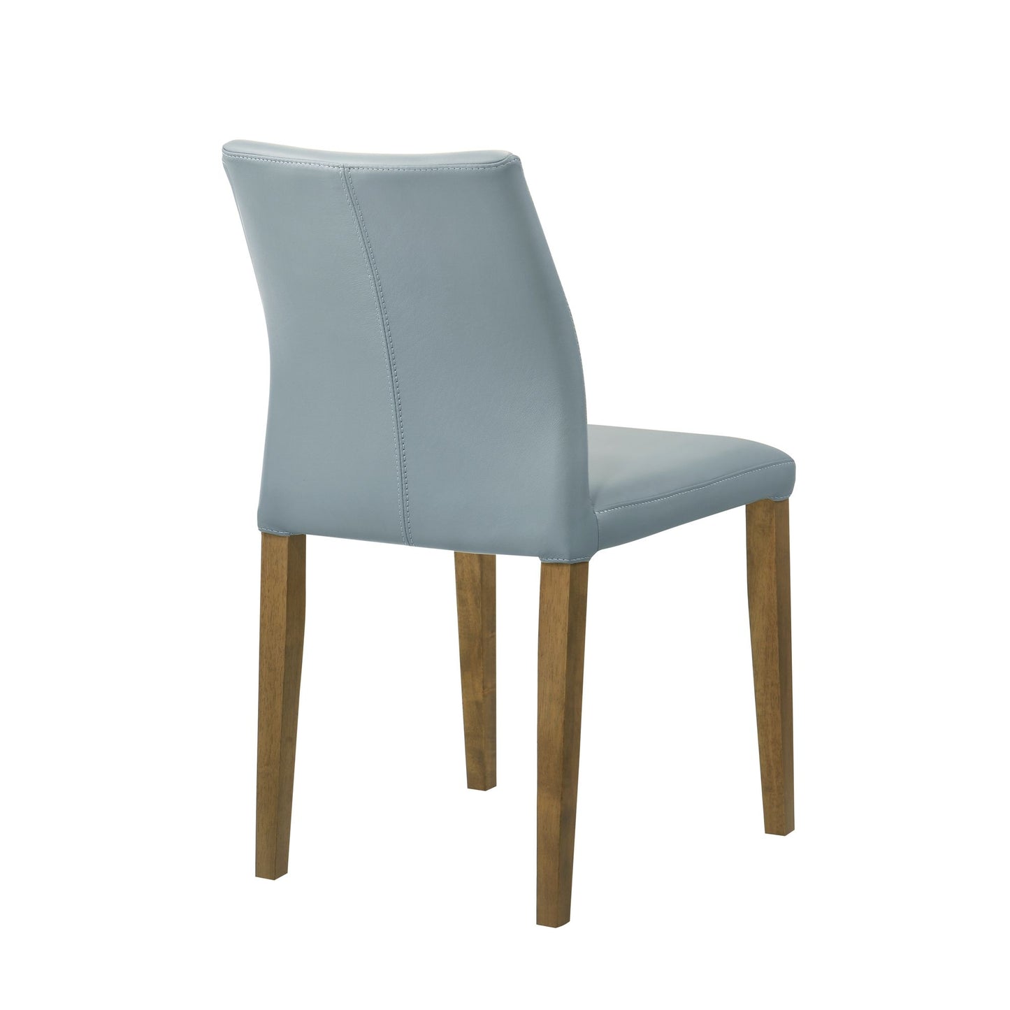 Elyza - Full Back Top Grain Leather Upholstered Wood Dining Chairs (Set of 2)