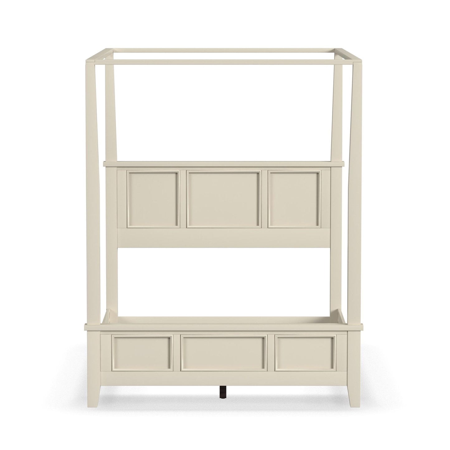 Naples - Queen Canopy Bed - White