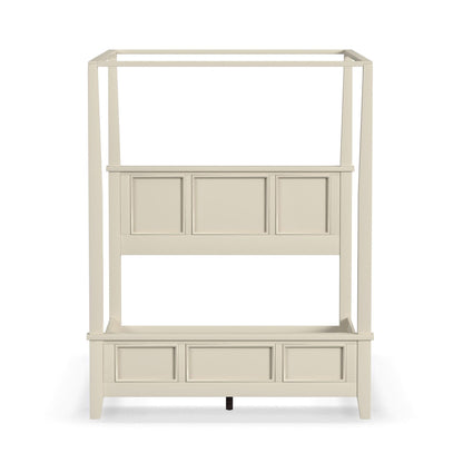 Naples - Queen Canopy Bed - White