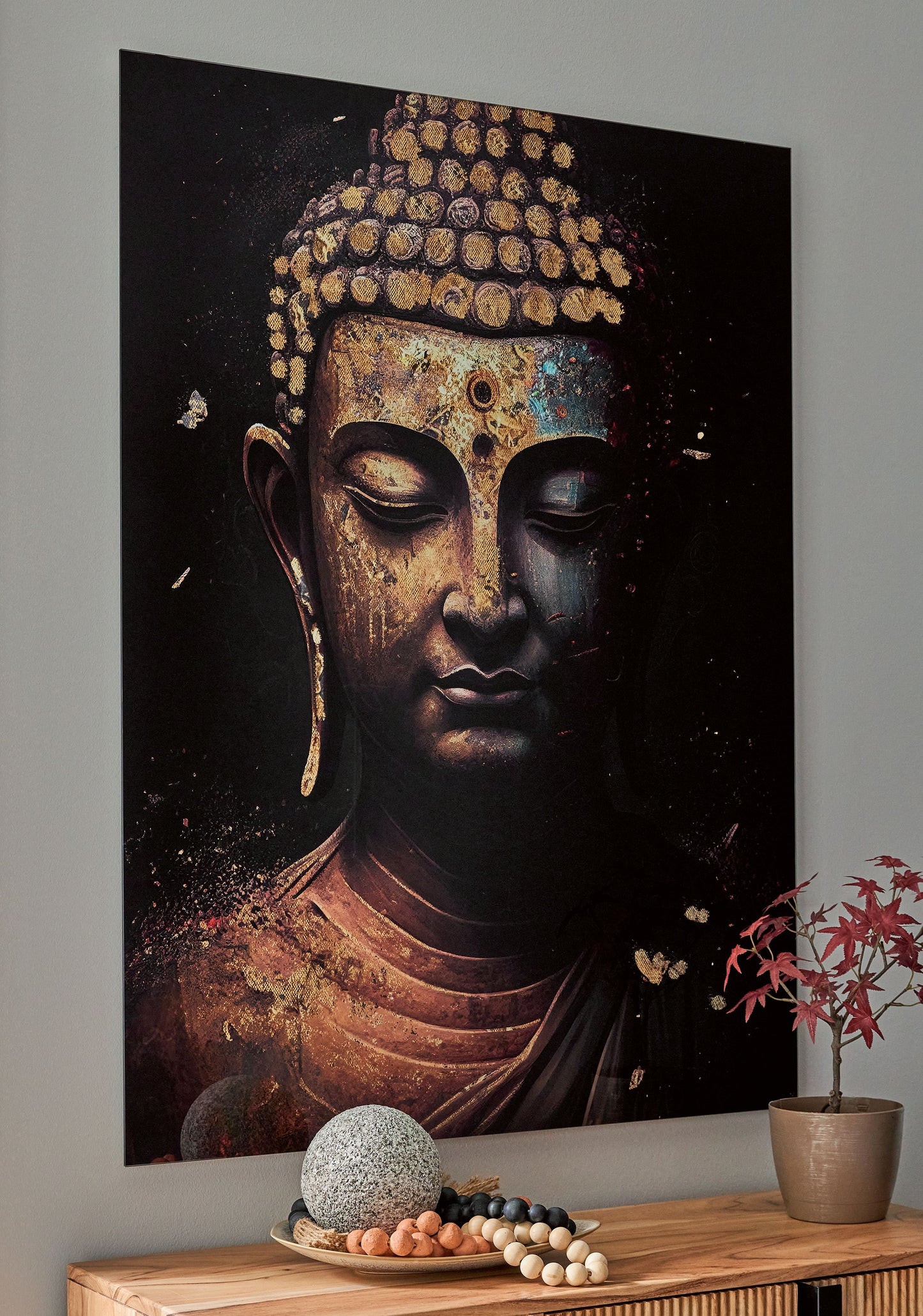 Caymoore - Wall Art - Black / Gold Finish