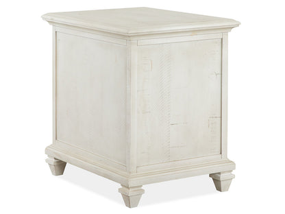 Newport - Chairside End Table - Alabaster