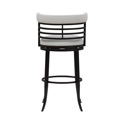 Telia - Upholstered Swivel Bar Height Barstool