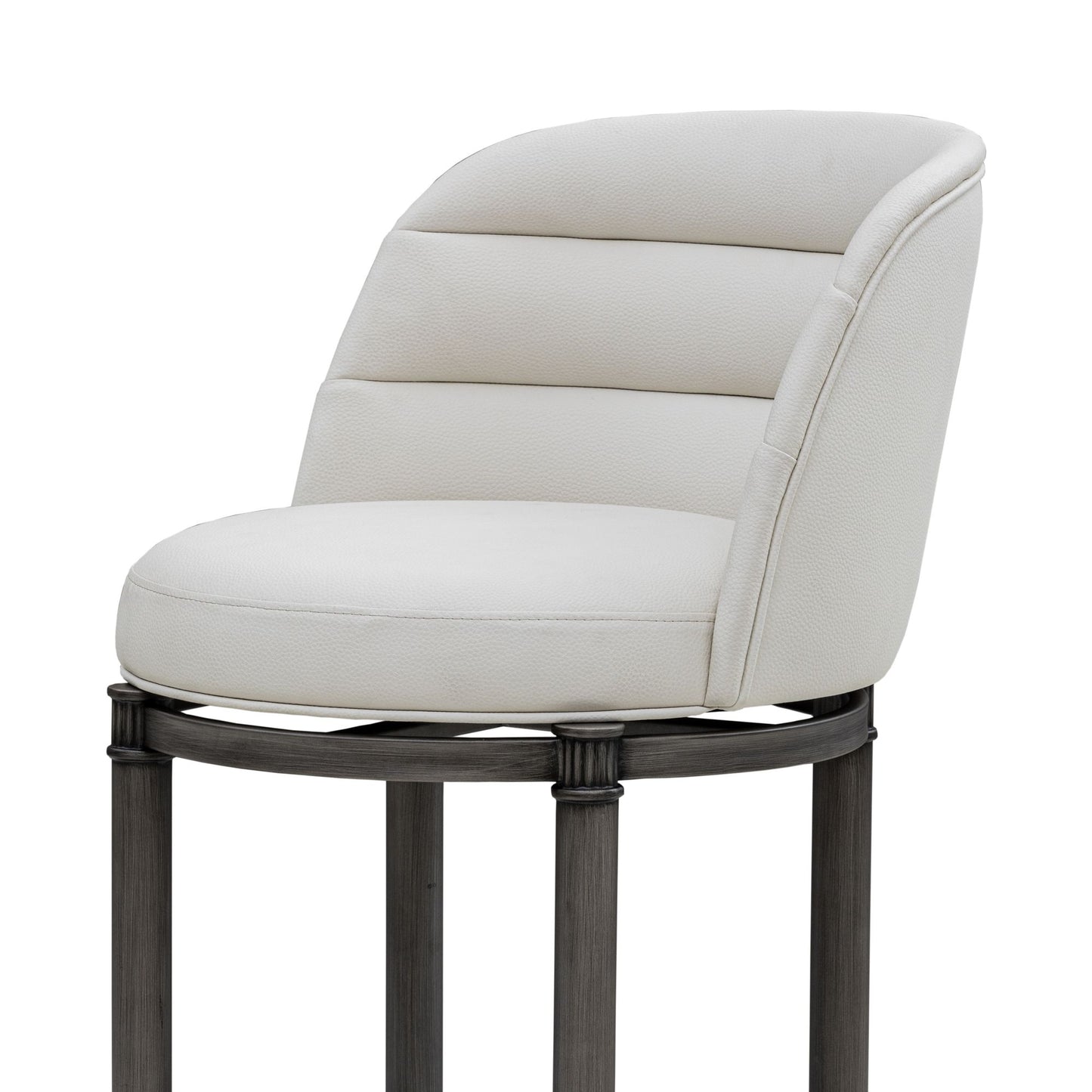 Eunice - Faux Leather Upholstered Swivel Counter Height Barstool