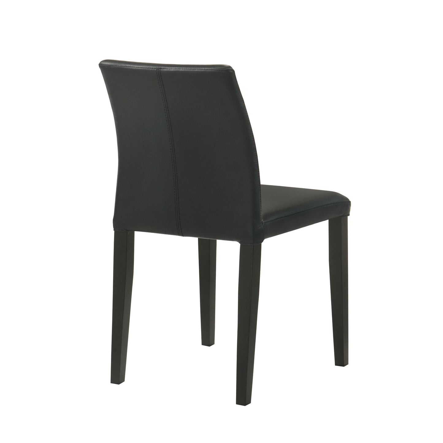 Elyza - Full Back Top Grain Leather Upholstered Wood Dining Chairs (Set of 2)