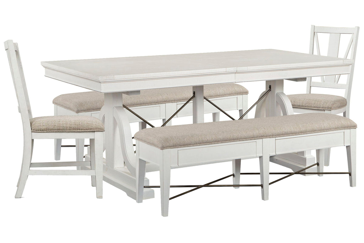 Heron Cove - Extendable Trestle Dining Table Set