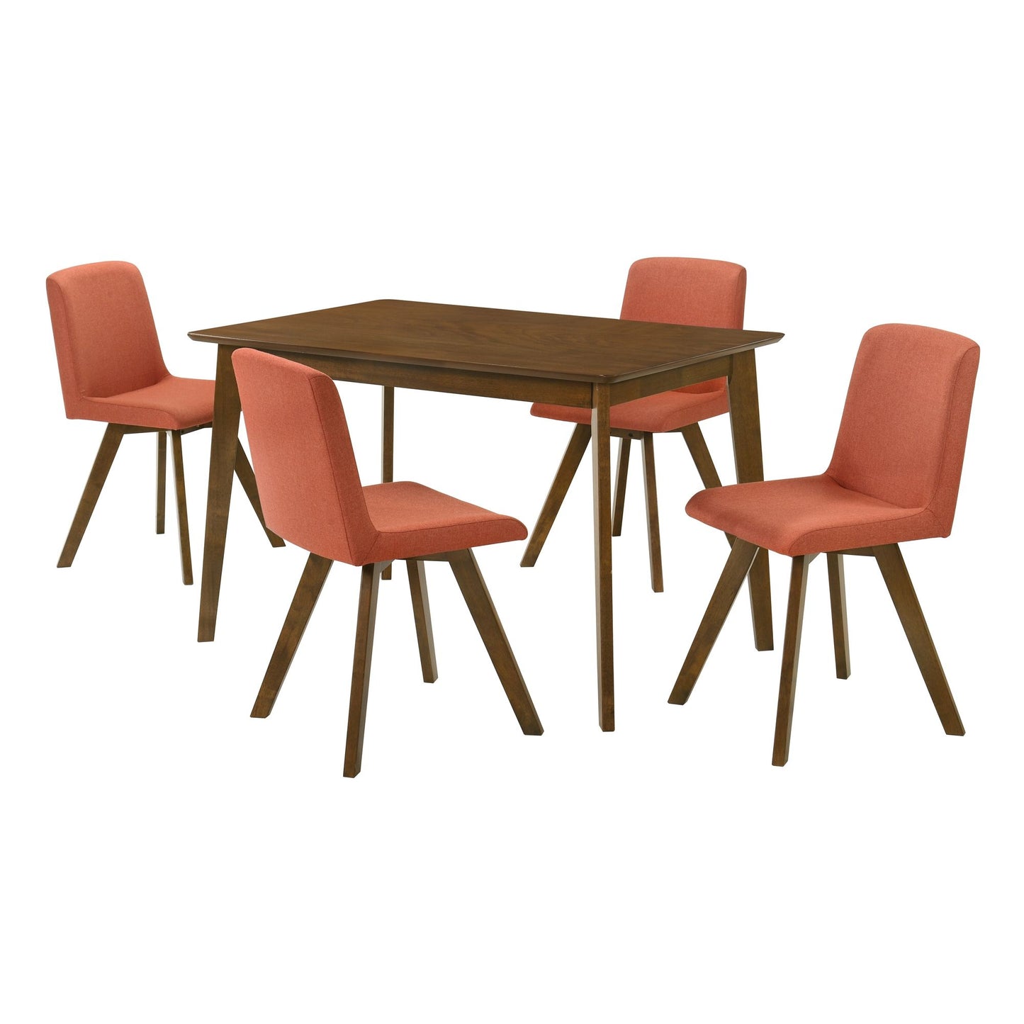 Gina - 5-Piece Rectangular Dining Set With Upholstered Chairs