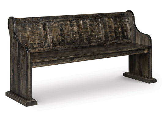 Bellamy - Bench With Back - Peppercorn